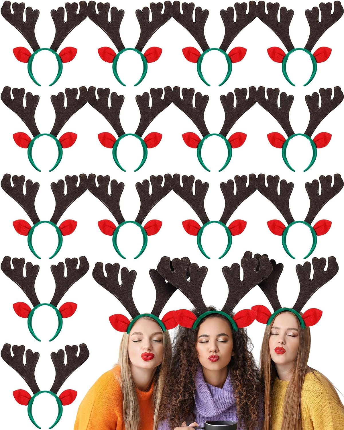 Reindeer Antlers Headband - Antler Headband with Reindeer Design