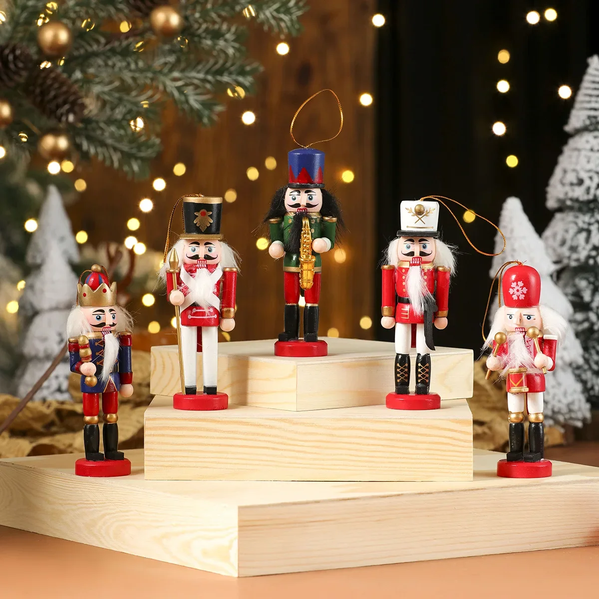 Nutcracker Figurine - Painted Soldier Holiday Portable Figurine Nutcracker