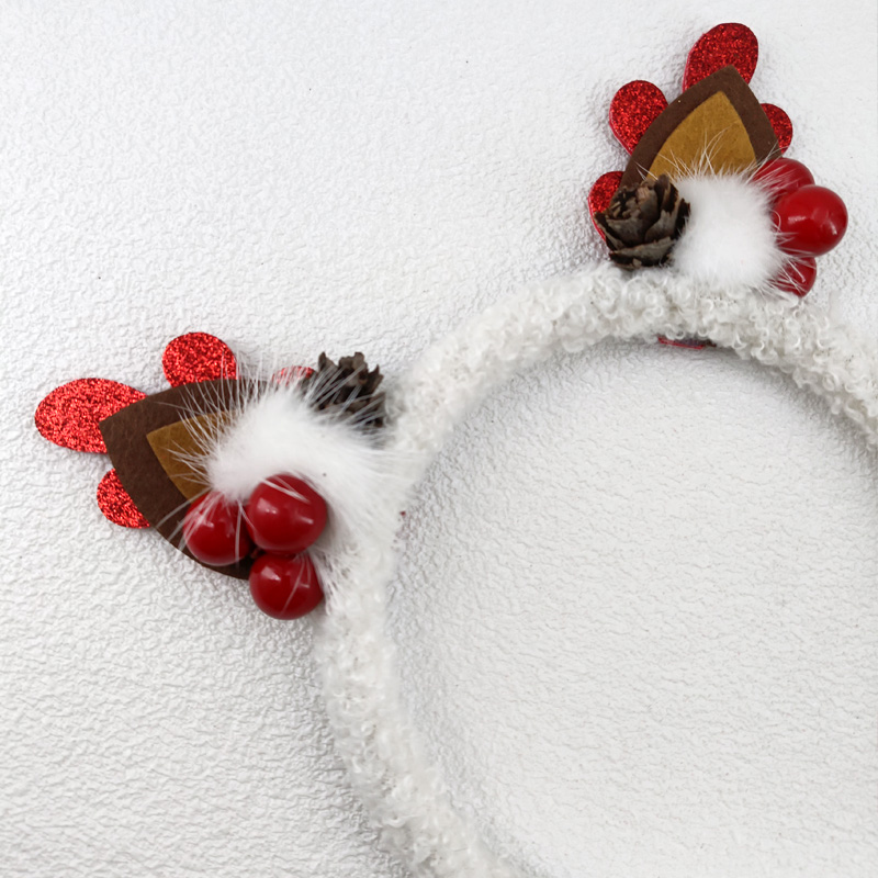 1 pc Christmas Headband Plush  - Reindeer Antlers Headband ulasan dan harga