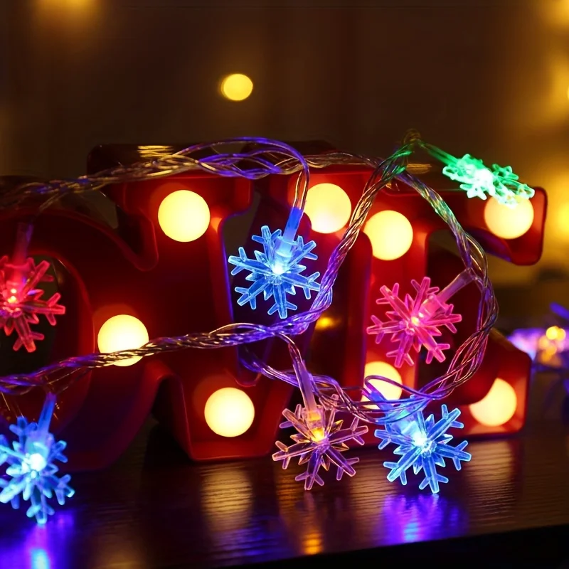 3m LED Snowflake Curtain Light - Led Fairy String Lights ulasan dan harga
