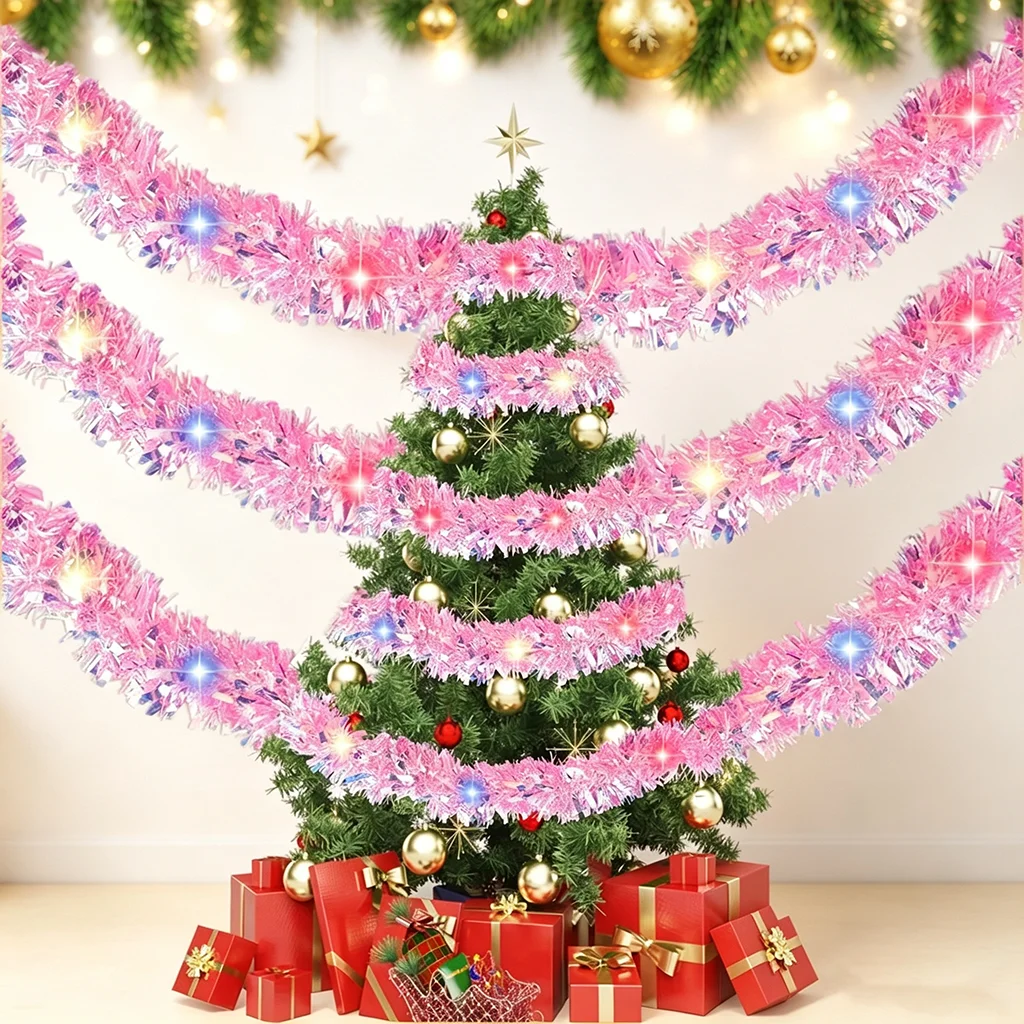 2M Xmas Foil Tinsel Garland Sh - Tinsel Garland Decoration ulasan dan harga