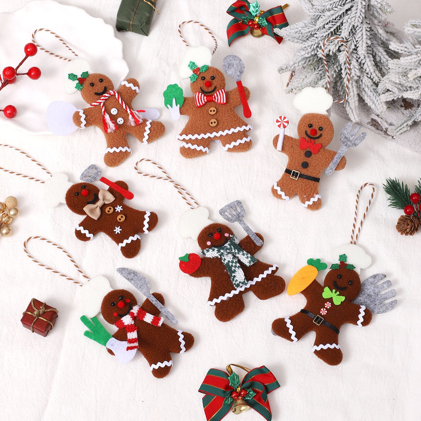 Gingerbread Man Hanging Orname - Christmas Stocking Hanging ulasan dan harga