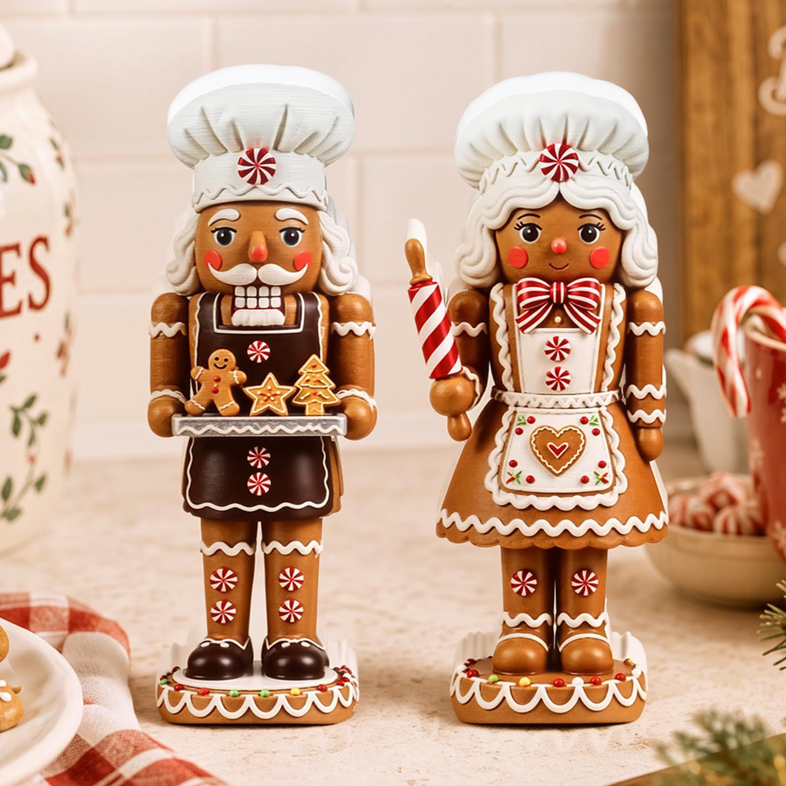 2PCS Nutcracker Wooden Decorat - Nutcracker Figurine ulasan dan harga