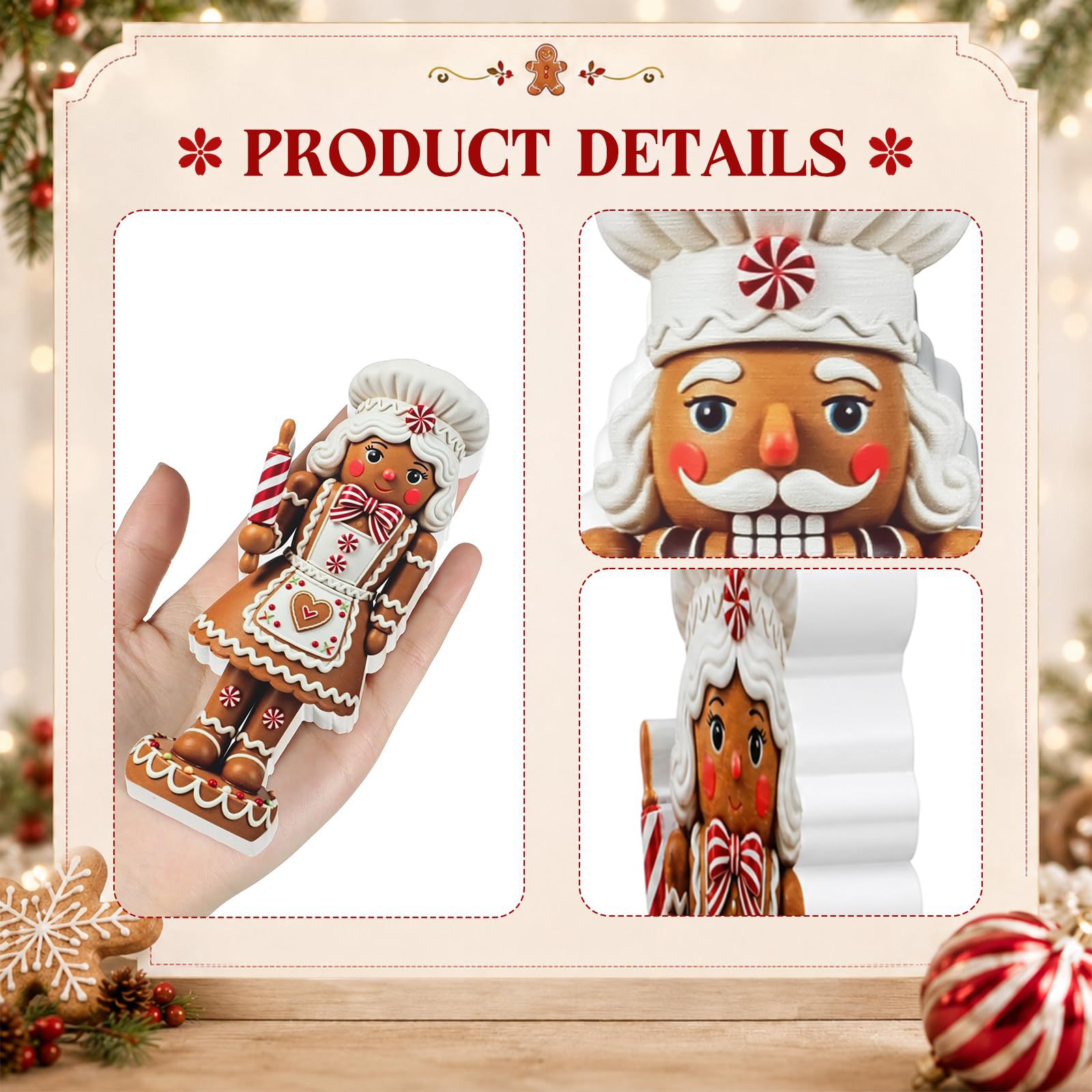 2PCS Nutcracker Wooden Decorat - Nutcracker Figurine ulasan dan harga
