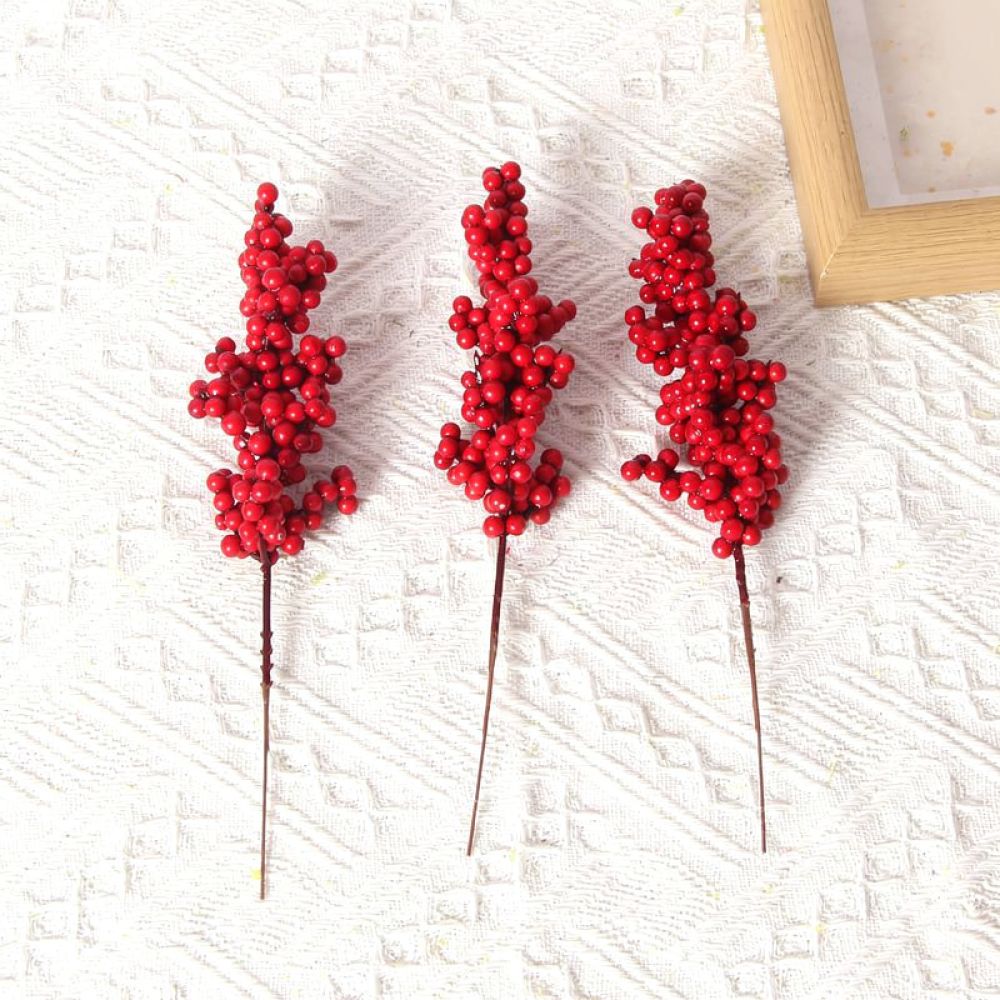 Artificial Red Berry Picks For - Christmas Tree Artificial ulasan dan harga