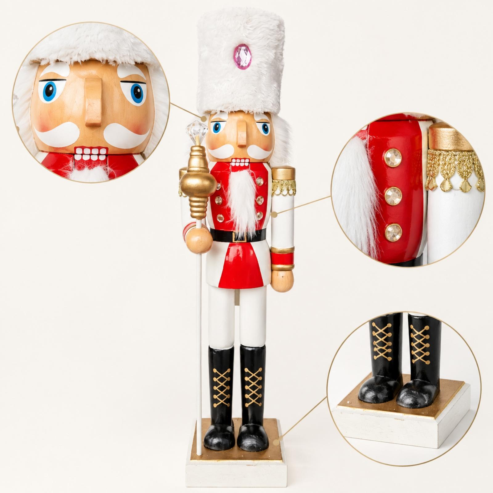 50 Cm Wooden Nutcracker Figuri - Nutcracker Figurine ulasan dan harga
