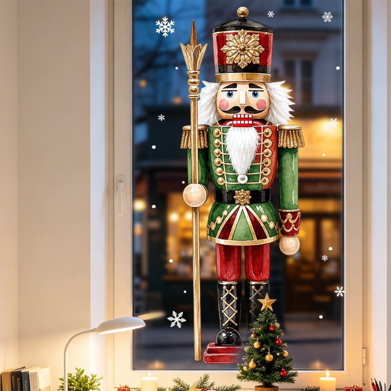 Christmas Large Retro Watercol - Nutcracker Figurine ulasan dan harga