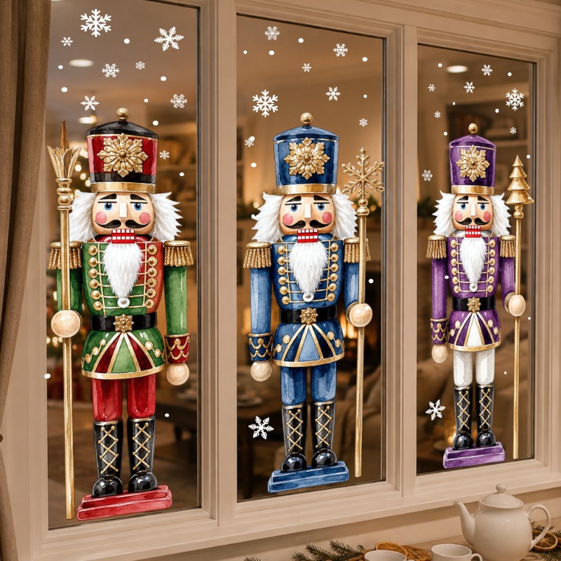 Christmas Large Retro Watercol - Nutcracker Figurine ulasan dan harga