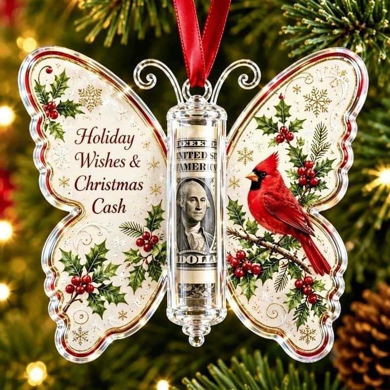 Acrylic Butterfly Cash Gift Or - Christmas Stocking Hanging ulasan dan harga
