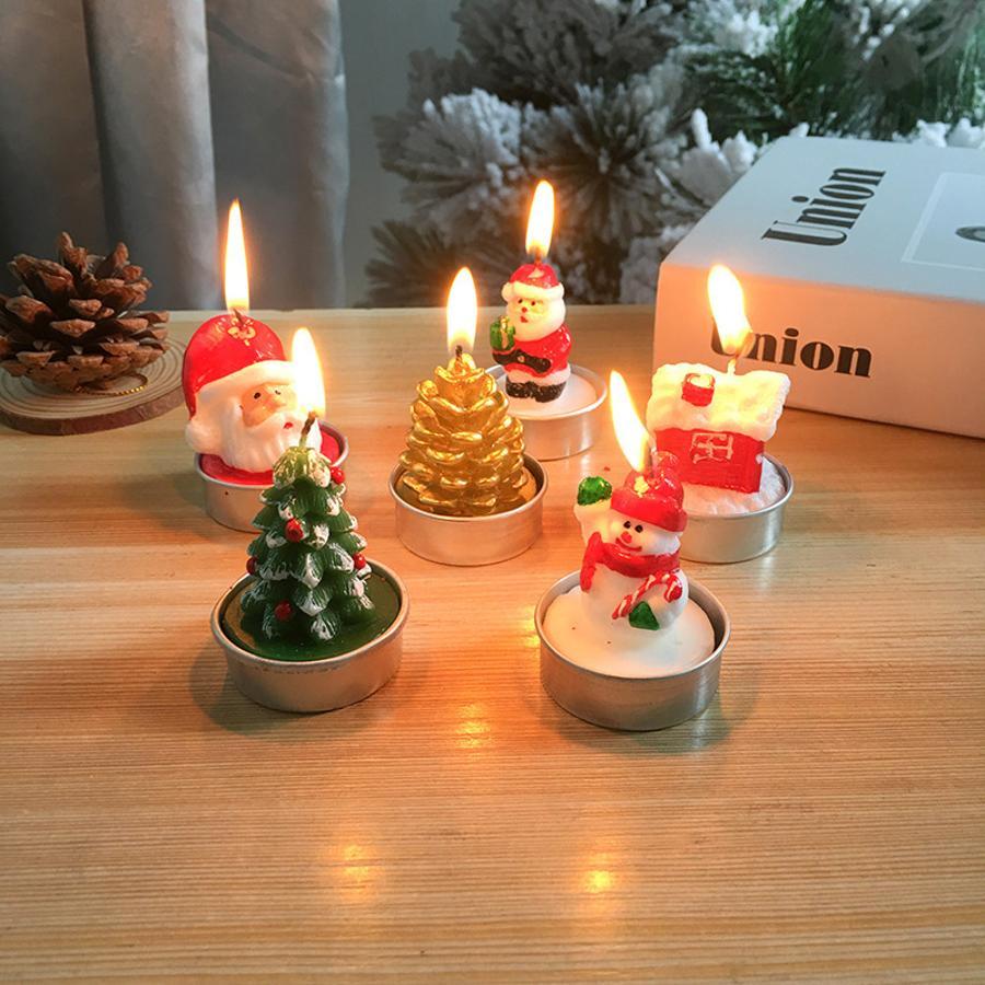 3Pcs Christmas Decorative Cand - Holiday Candle Set ulasan dan harga