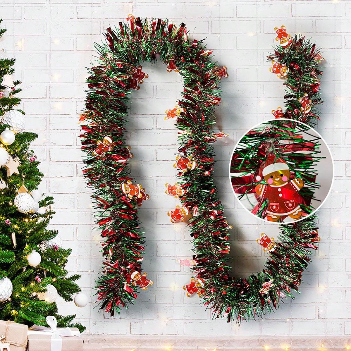 Christmas Garland Decorations  - Tinsel Garland Decoration ulasan dan harga