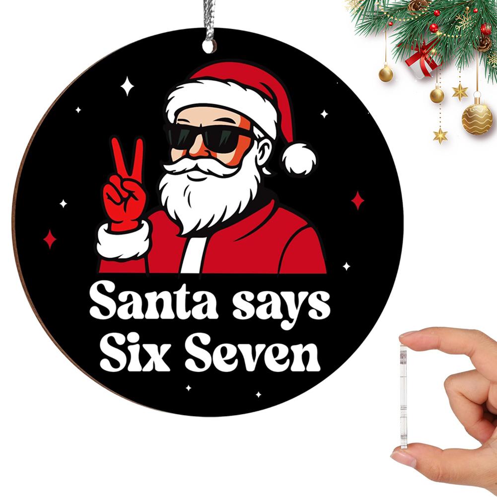 Funny Santa Says Six Seven Chr - Christmas Stocking Hanging ulasan dan harga