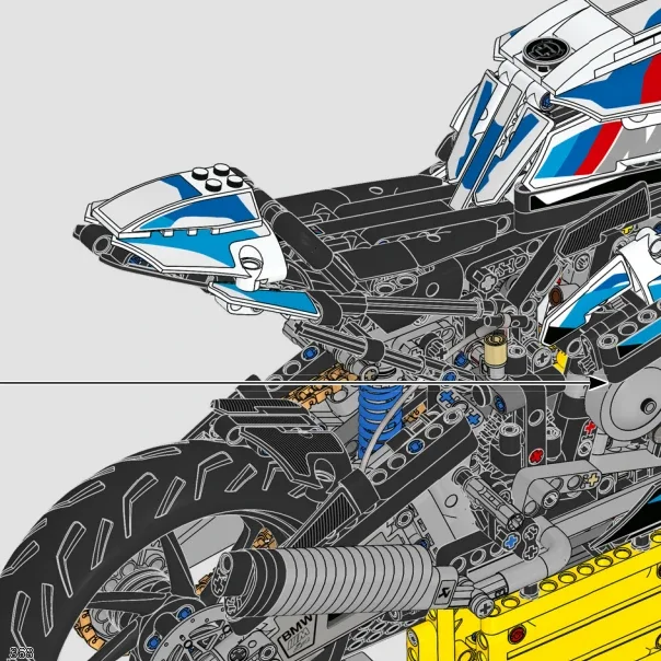MOC Motorcycle Model Building  - Lego Set Technic ulasan dan harga