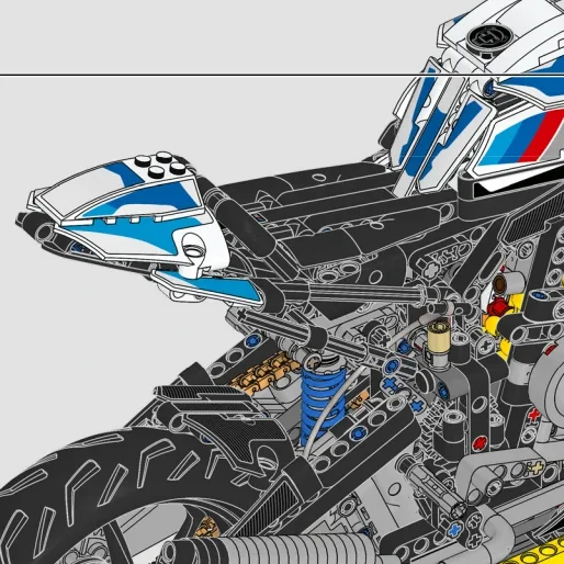 MOC Motorcycle Model Building  - Lego Set Technic ulasan dan harga