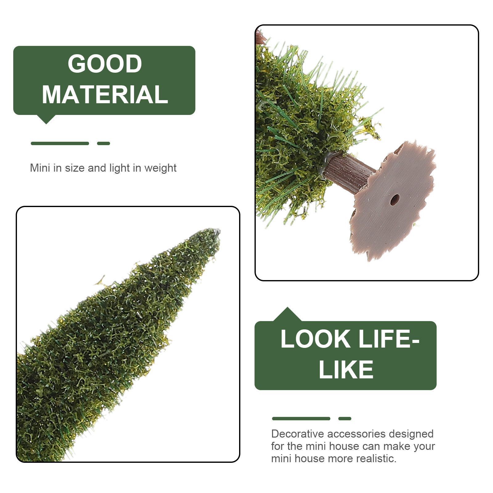 10Pcs Miniature Simulation Pin - Christmas Tree Artificial ulasan dan harga