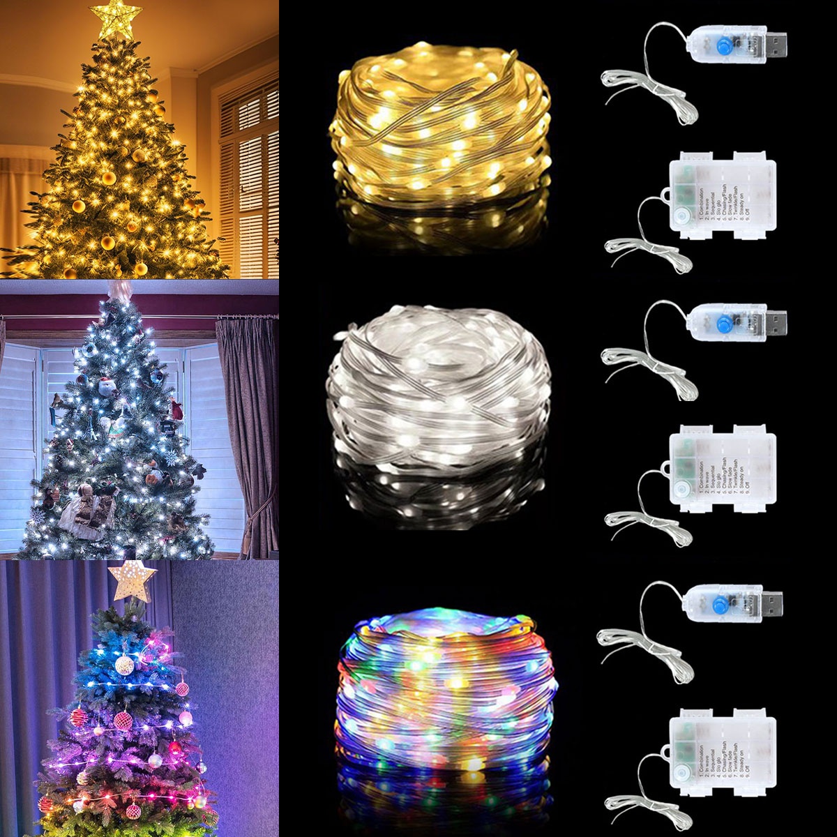 5/10M LED Leather Cord Lights  - Led Fairy String Lights ulasan dan harga