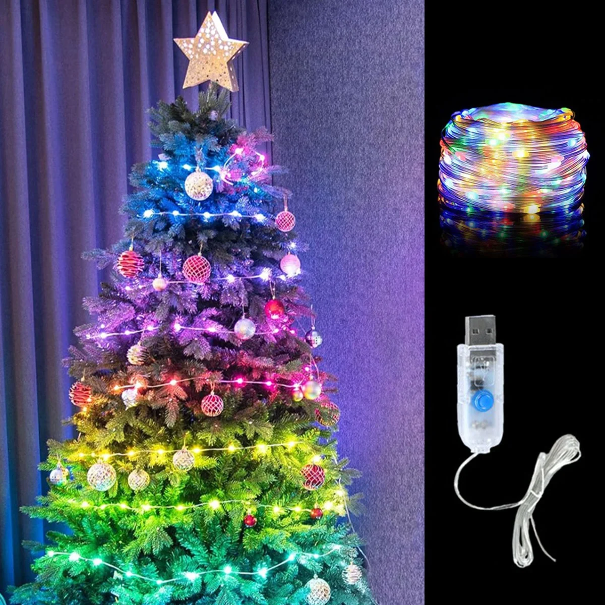 5/10M LED Leather Cord Lights  - Led Fairy String Lights ulasan dan harga