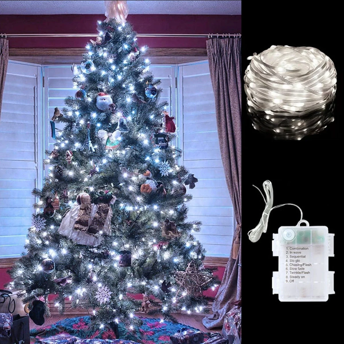 5/10M LED Leather Cord Lights  - Led Fairy String Lights ulasan dan harga